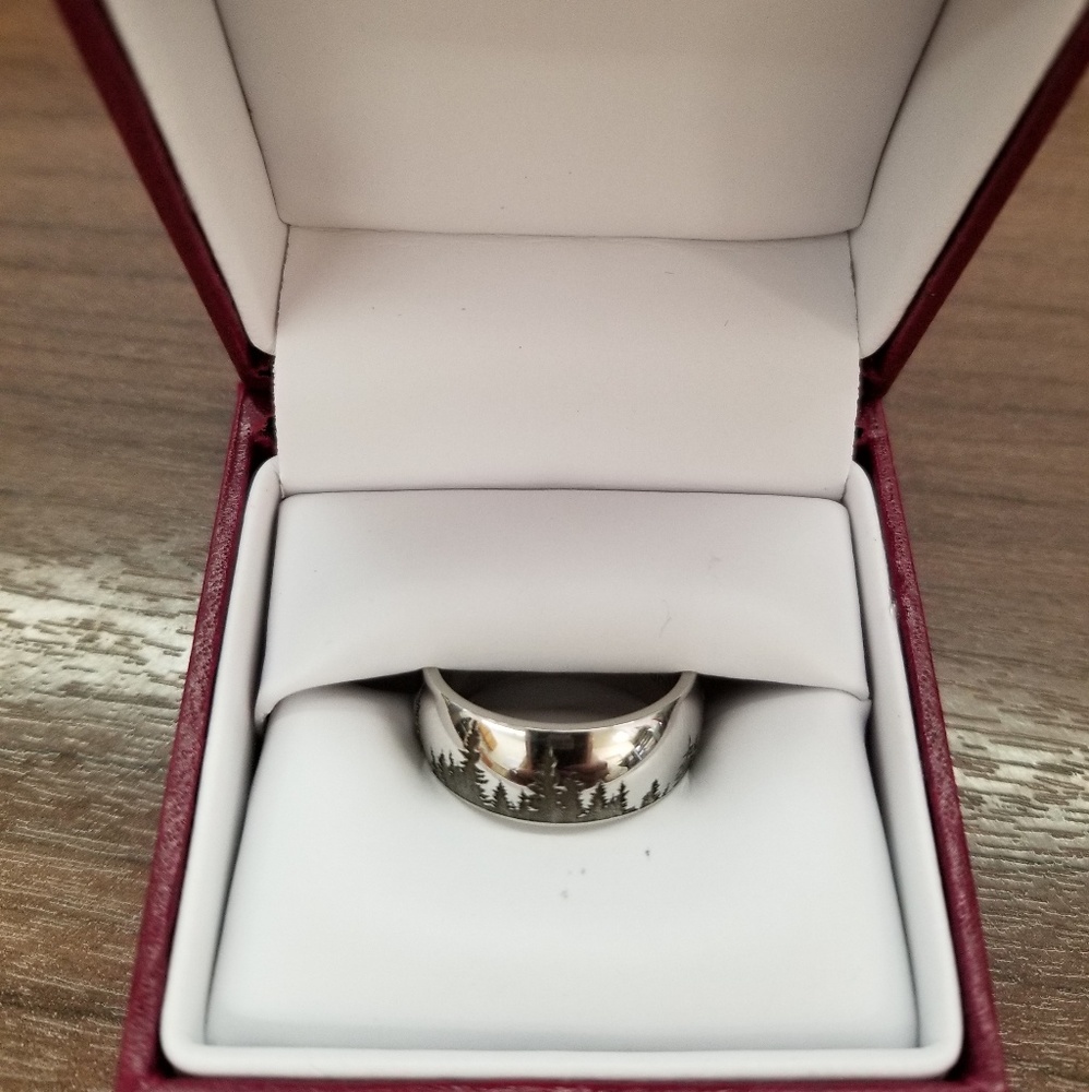 Mens Size 8 Cobalt Chrome Ring - Picture 3 of 3